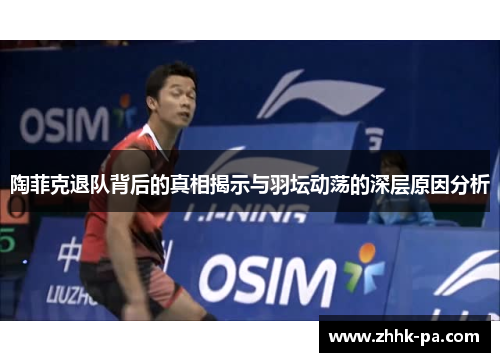 陶菲克退队背后的真相揭示与羽坛动荡的深层原因分析